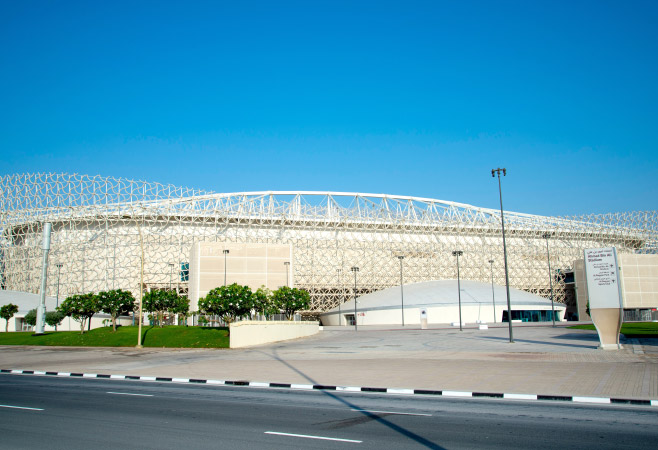 Location of Ahmad Bin Ali Stadium