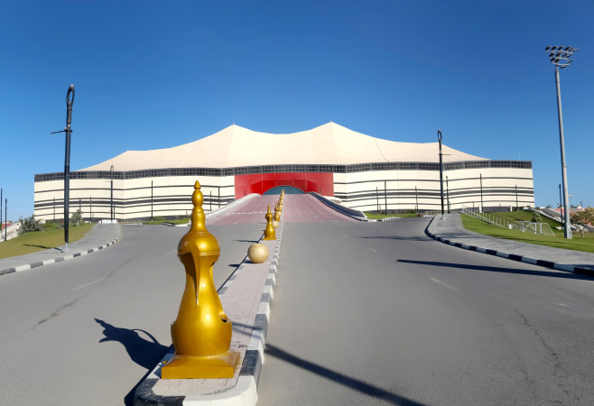 Al Bayt Stadium in the city of Al Khor