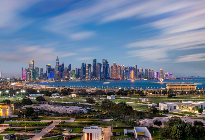 Overview of Al Bidda Park