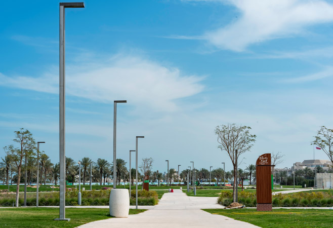 Amenities available in Al Bidda Park