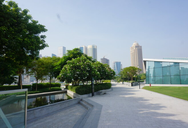 Dahl Al Hamam Park in Doha presents four children playgrounds