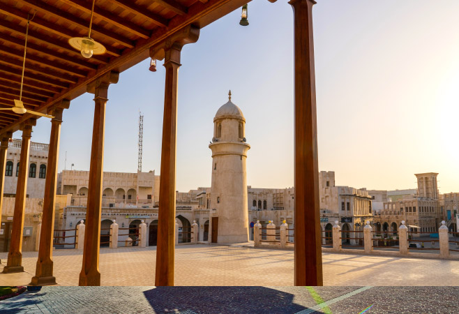 Overview of Katara Mosque