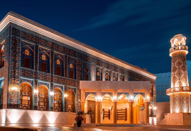 Visitor experience at Katara Mosque