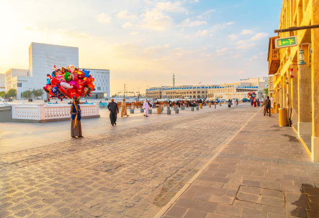 Playground for kids at Souq Waqif Park