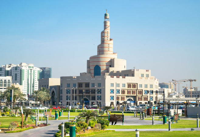 Fitness facility at the Souq Waqif Park